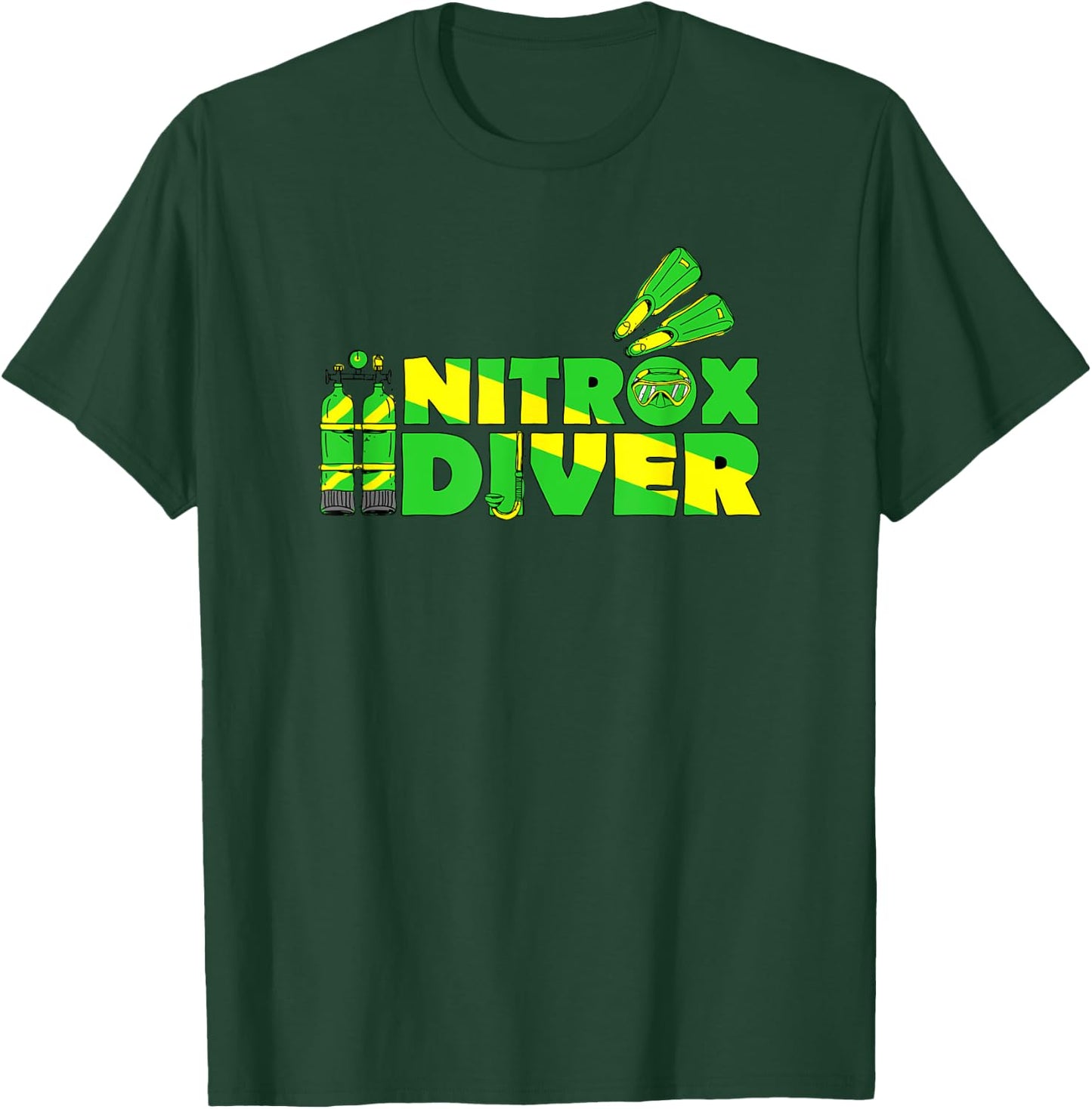 Nitrox Diver Shirt - Scuba Diving Shirt Gifts T-Shirt - T-Shirt | Forest