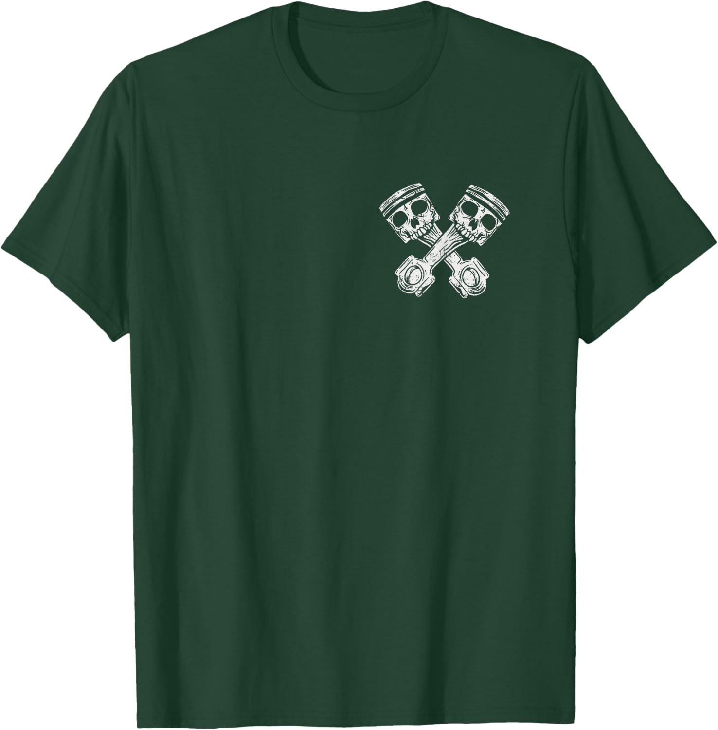 Skull Piston Tuner Car Mechanic Car T-Shirt - T-Shirt | Forest