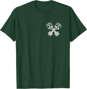Skull Piston Tuner Car Mechanic Car T-Shirt - T-Shirt | Forest