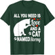 Personalized Cat Name Stormy Cute Kitten Pet Lover Women Kids T-Shirt - T-Shirt | Forest