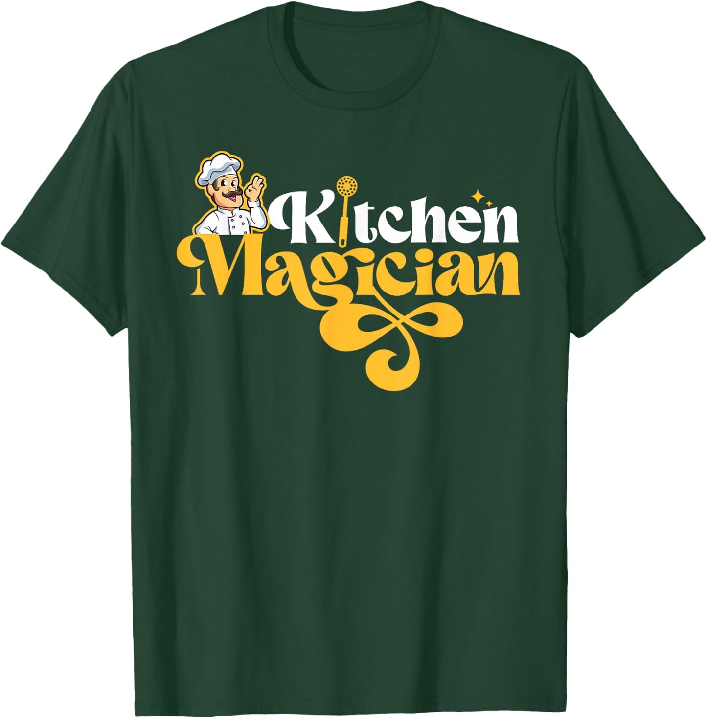 Cooking Cook Kitchen Chef Kitchen Magician T-Shirt - T-Shirt | Forest