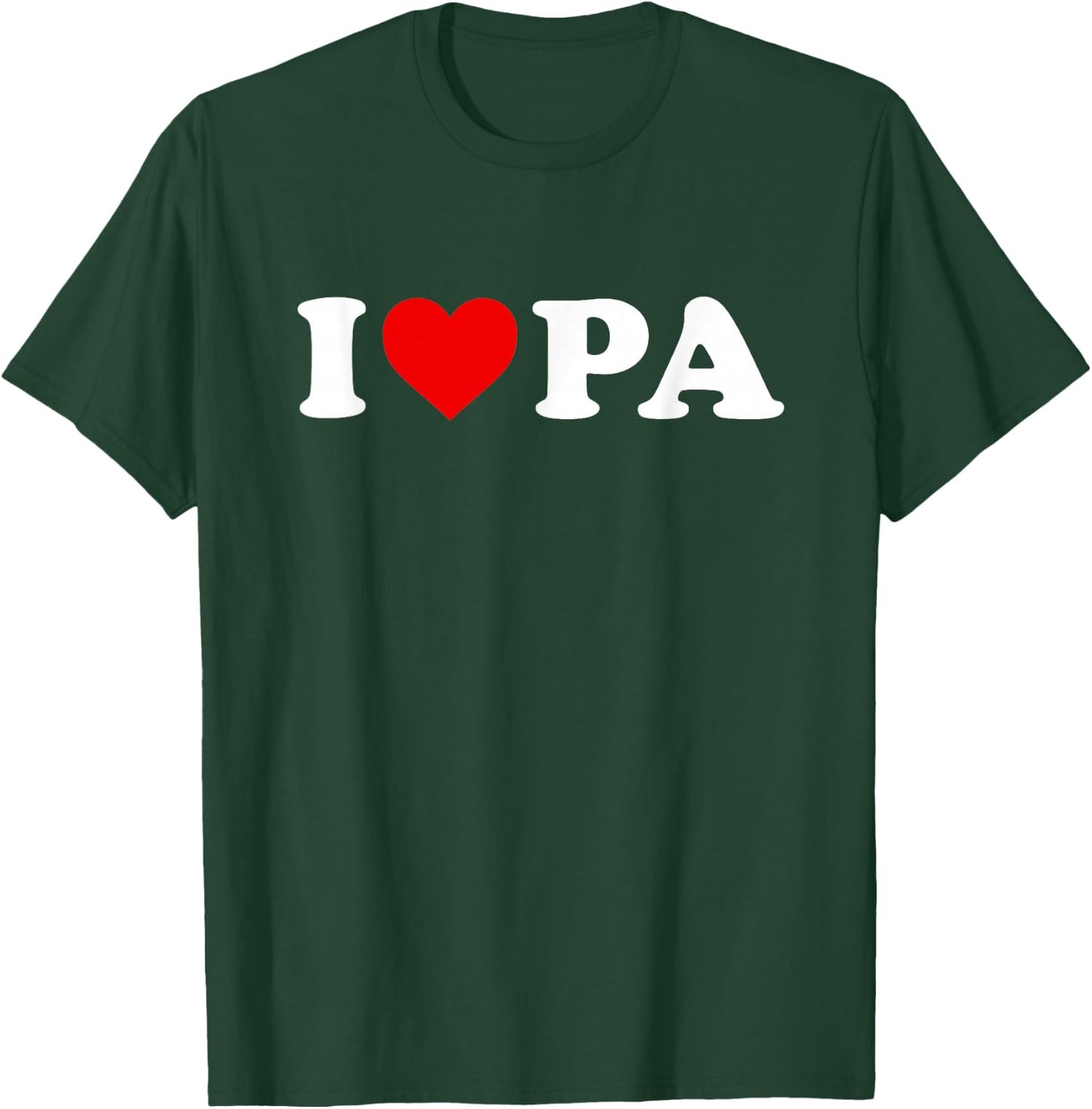 I Love PA Heart Pennsylvania T-Shirt - T-Shirt | Forest
