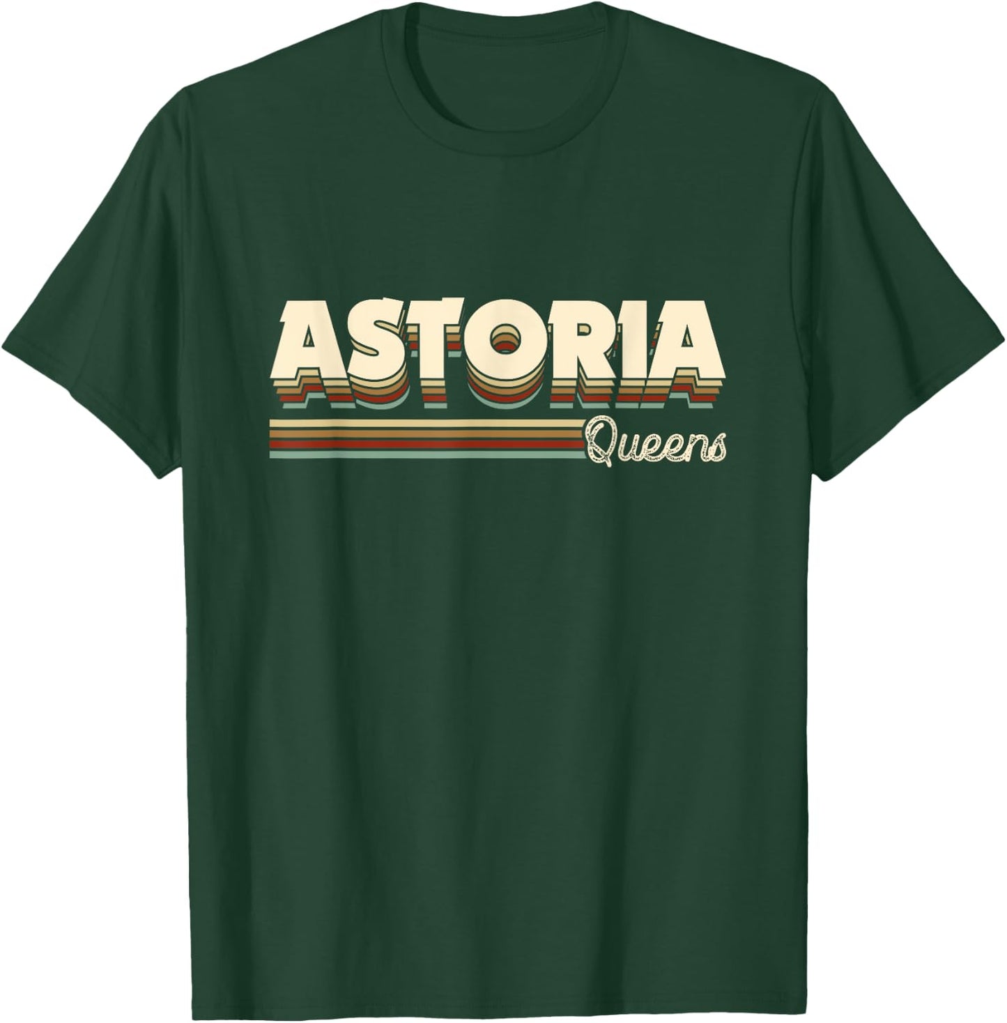 Retro Astoria Queens NY New York Gifts Men Women Kids T-Shirt - T-Shirt | Forest