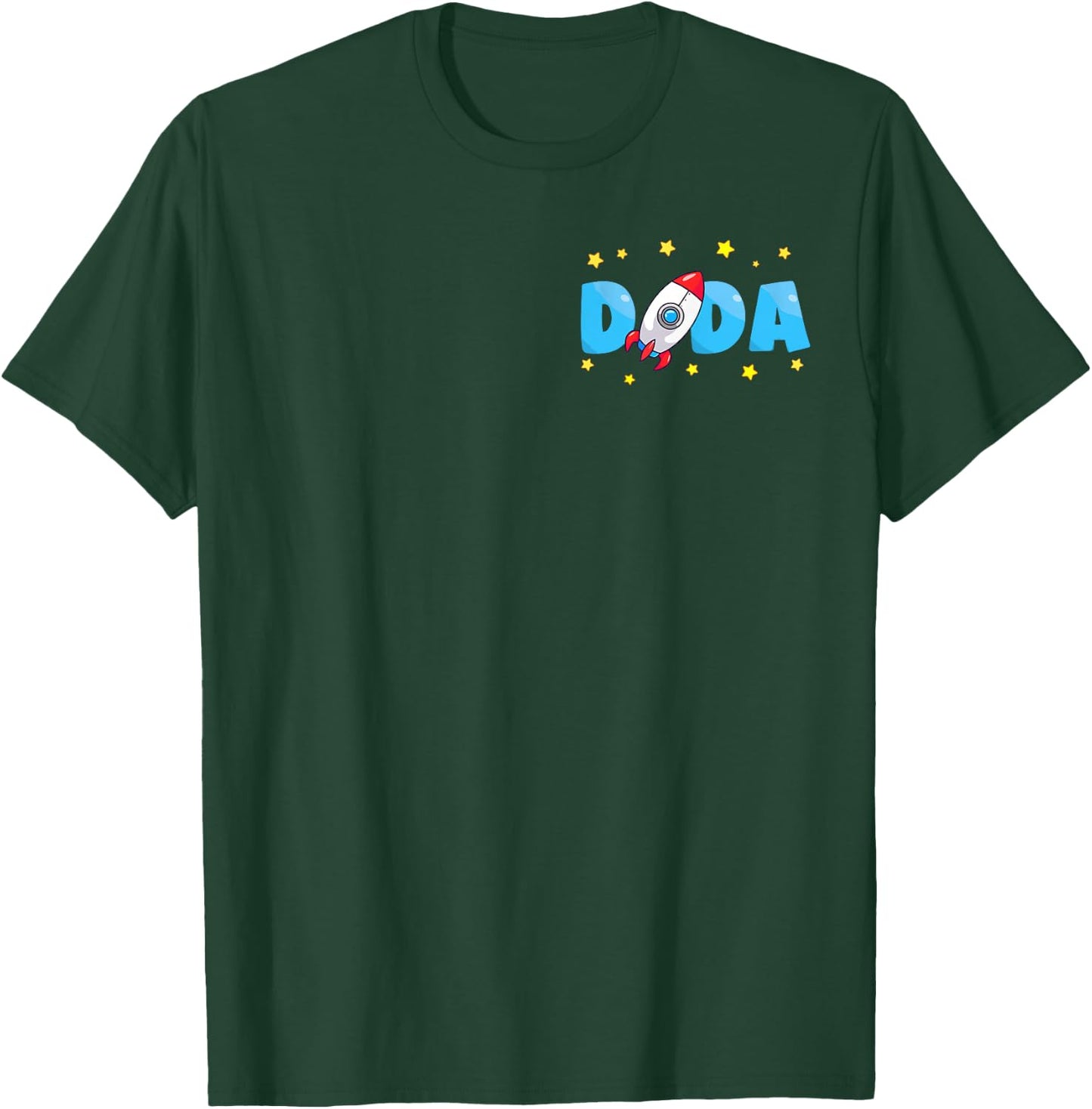 Dada of The Birthday Boy Funny Astronaut Family Matching T-Shirt - T-Shirt | Forest