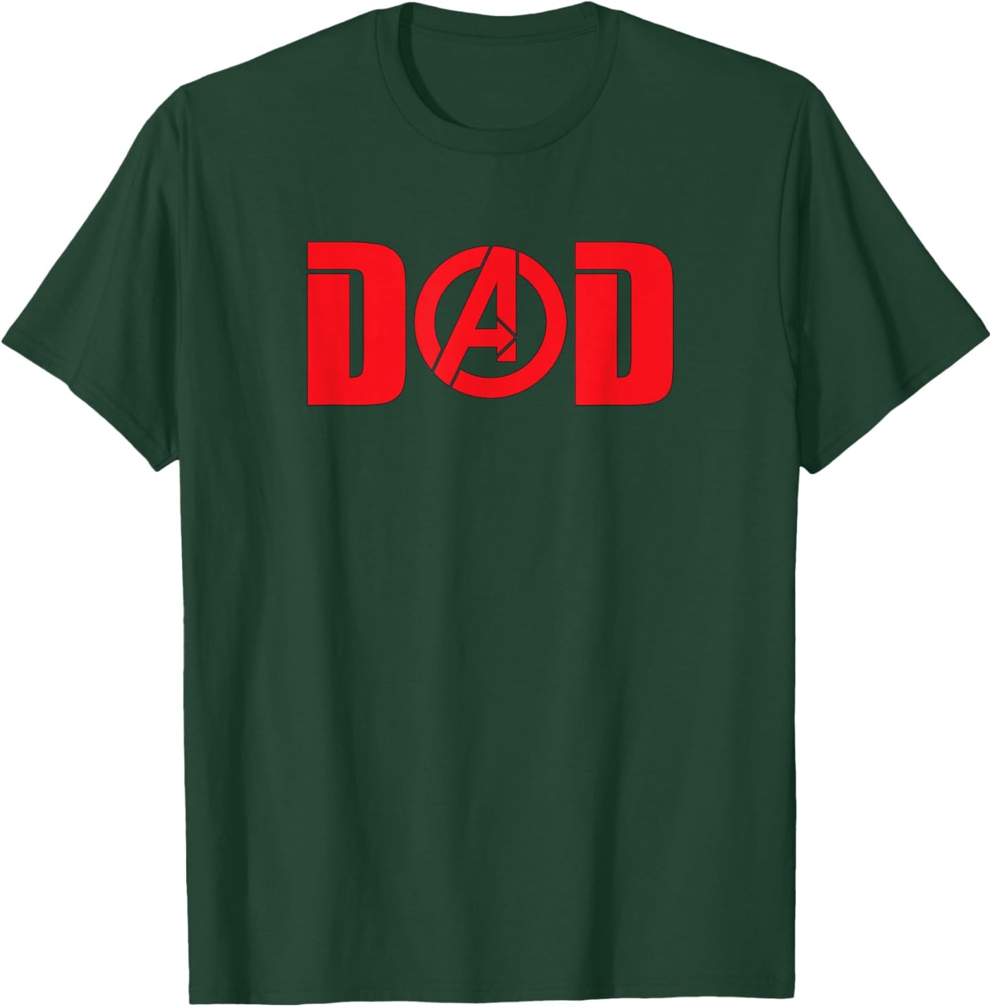 Marvel Avengers Dad Avengers Symbol Father's Day T-Shirt - T-Shirt | Forest