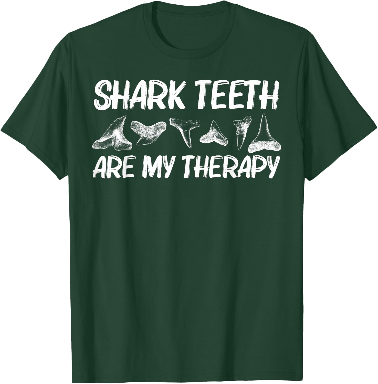 Funny Shark Teeth Design Women Animal Fossil Hunters T-Shirt - T-Shirt | Forest