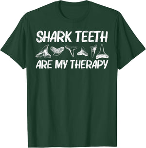 Funny Shark Teeth Design Women Animal Fossil Hunters T-Shirt - T-Shirt | Forest
