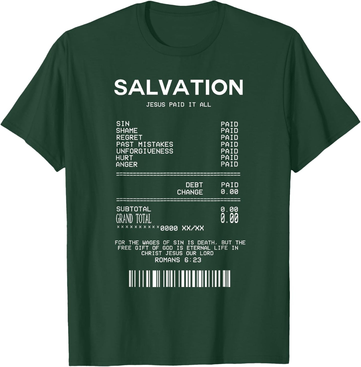 Salvation Jesus Paid It All - Christian T-Shirt - T-Shirt | Forest