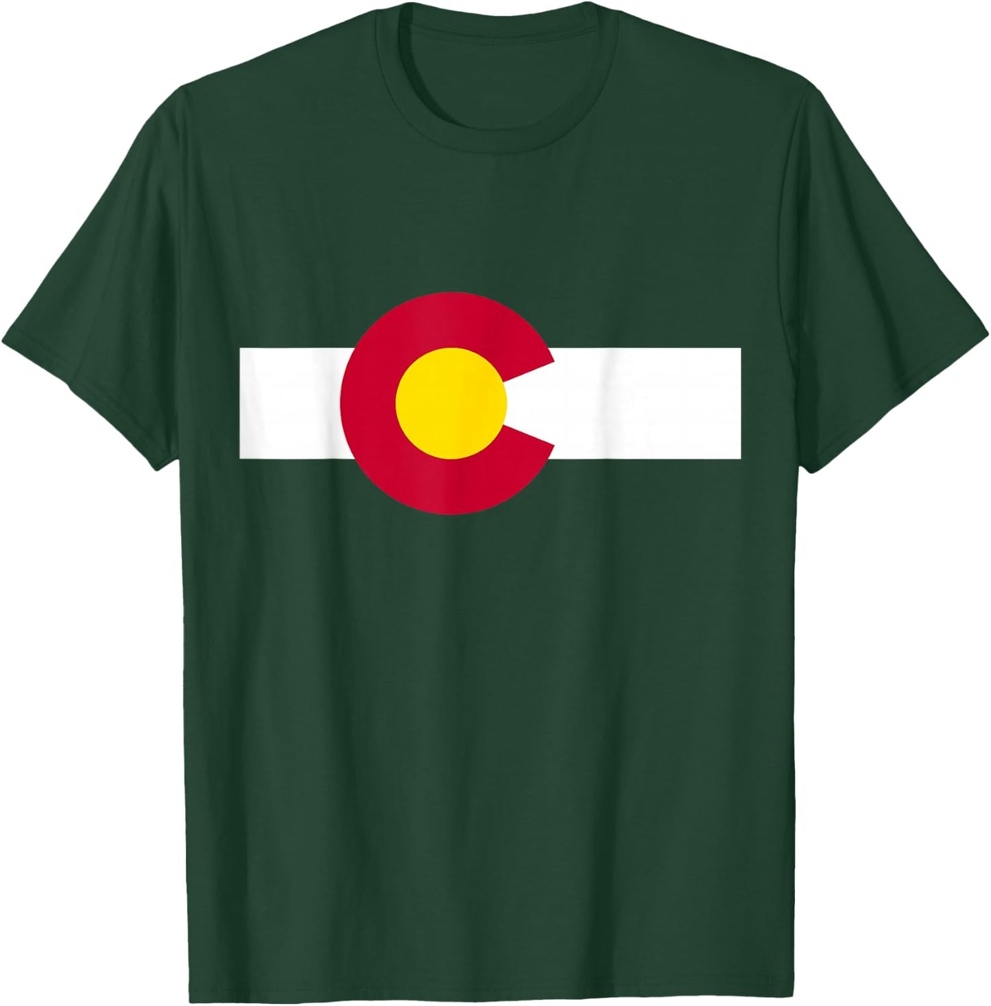 Colorado Flag Men Women Kids Youth Mom Dad Boys Girl T-Shirt - T-Shirt | Forest