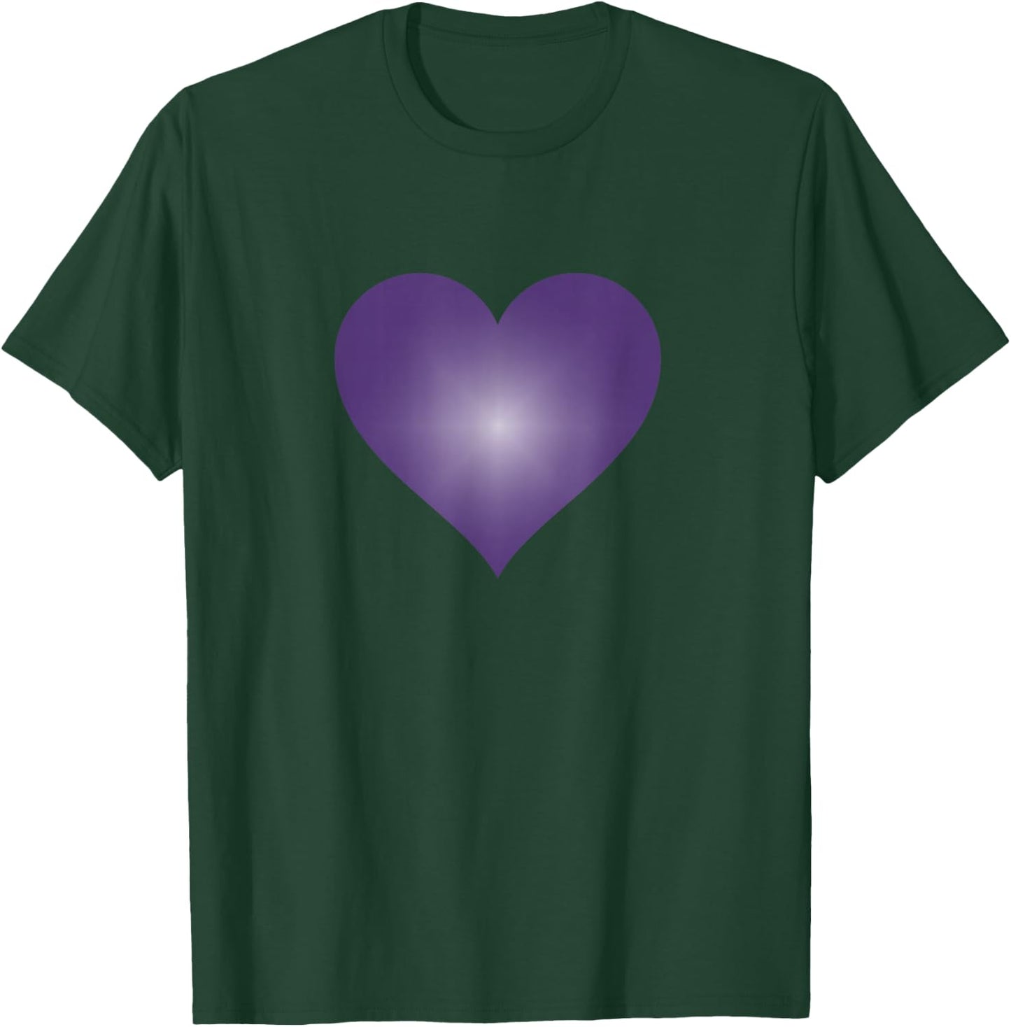 I Love You Purple Heart Valentine's Day Emoticon T Shirt T-Shirt - T-Shirt | Forest