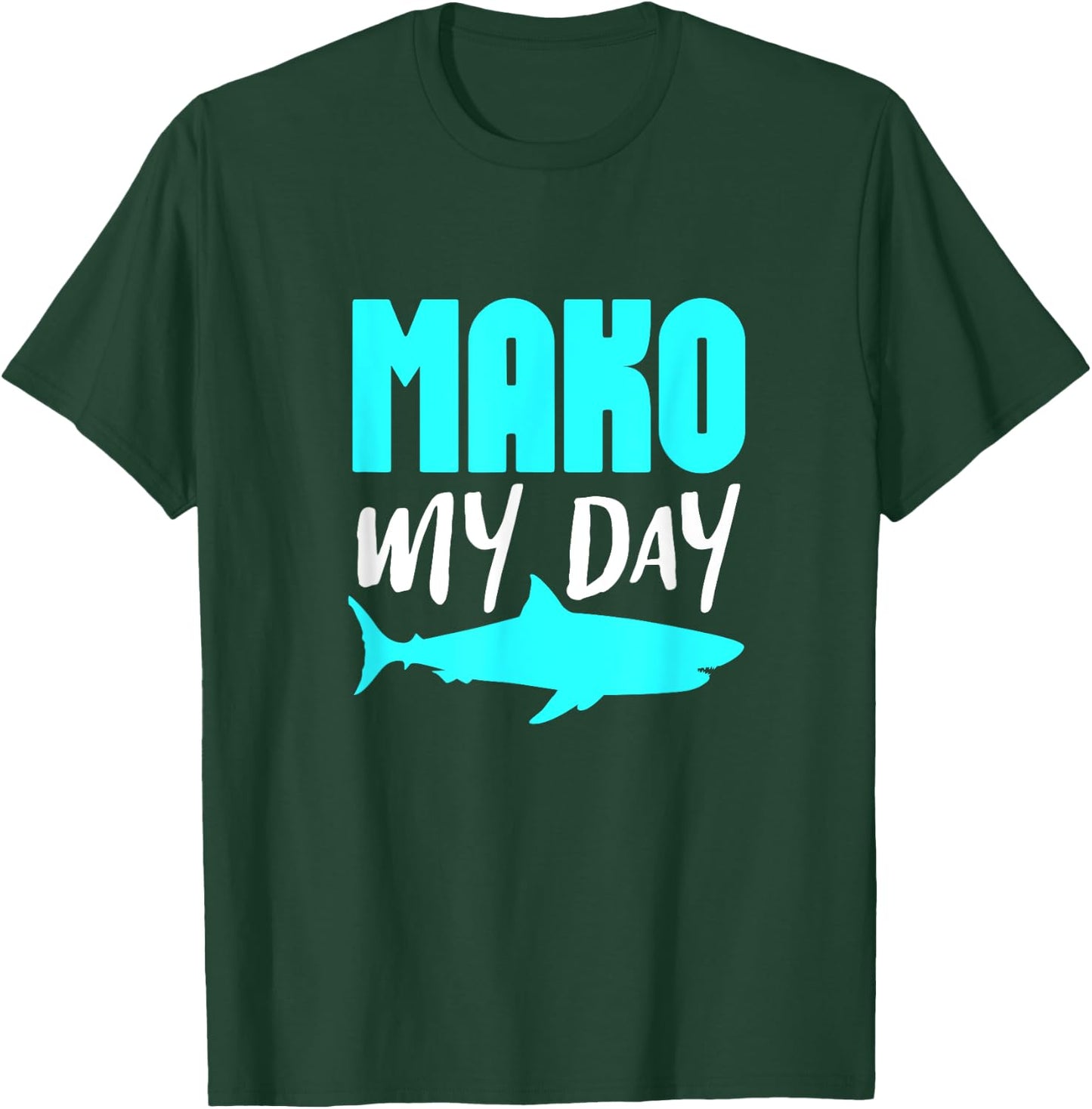 Mako Shark Ocean Marine Biologist Shark Lover T-Shirt - T-Shirt | Forest