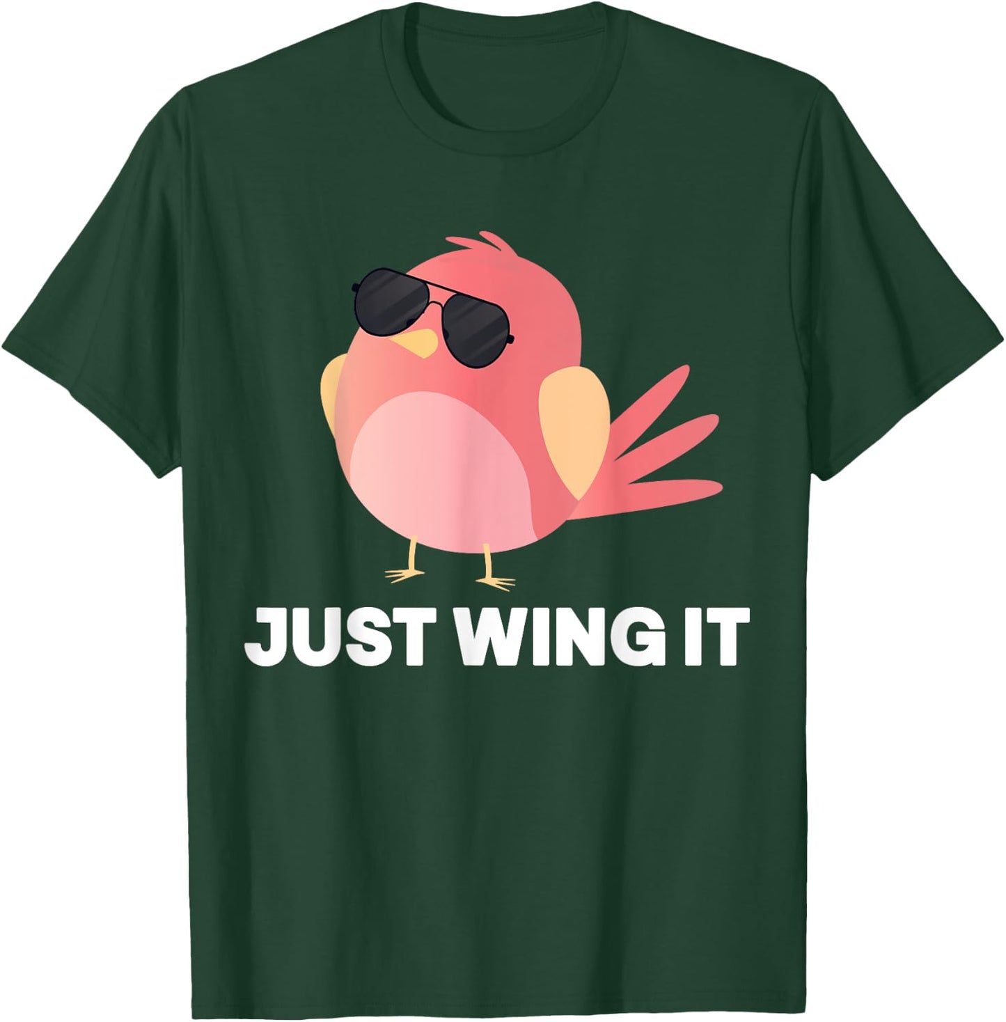 Bird Watching Just Wing It, Bird T-Shirt - T-Shirt | Forest