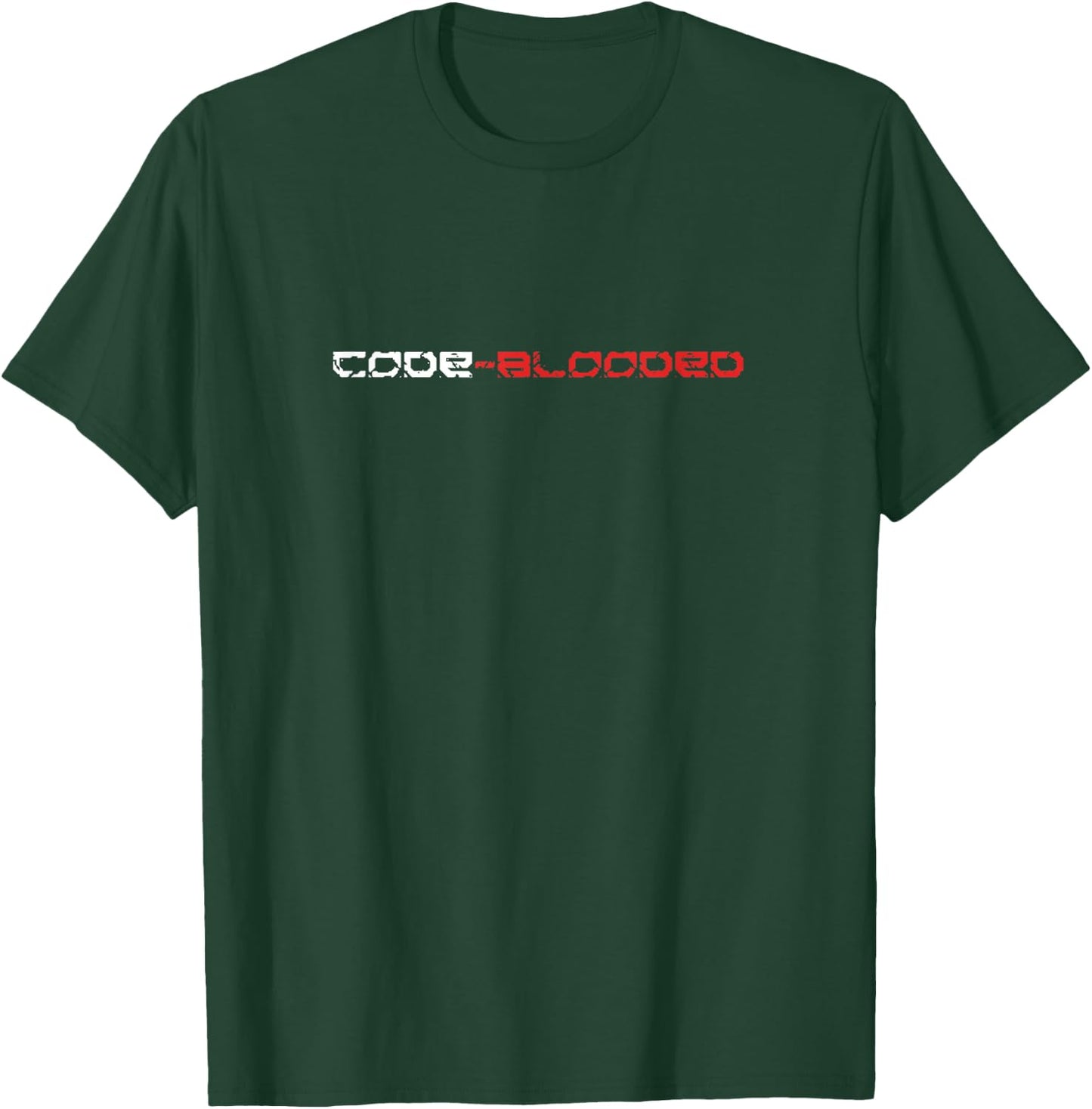 Code Blooded Computer Programer Developer T Shirt T-Shirt - T-Shirt | Forest