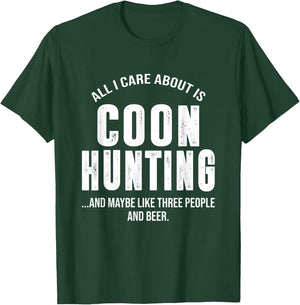 Funny Coon Hunting Shirts Men Women Coon Hunter Gifts T-Shirt - T-Shirt | Forest