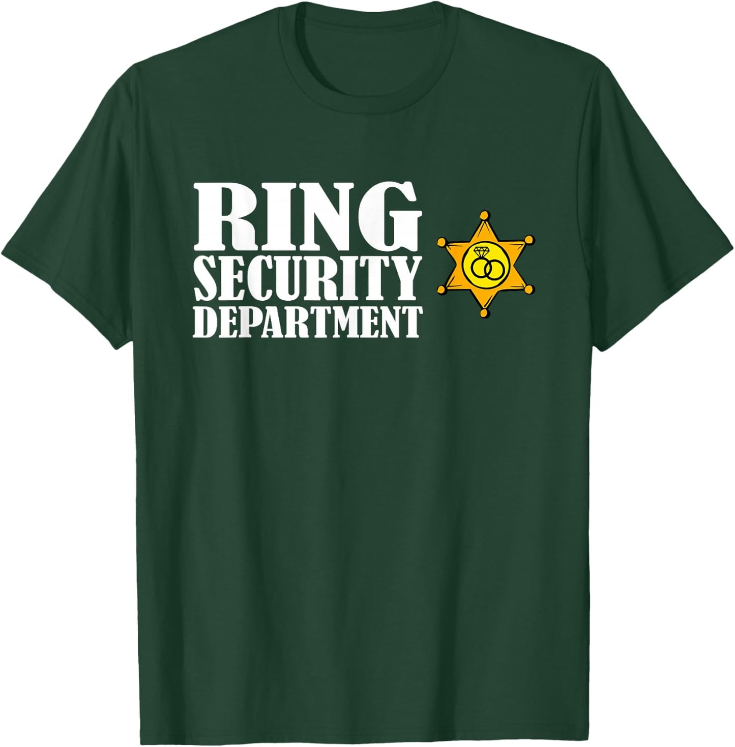 Ring Security Department Shirt for Bearer Wedding Boys Party T-Shirt - T-Shirt | Forest