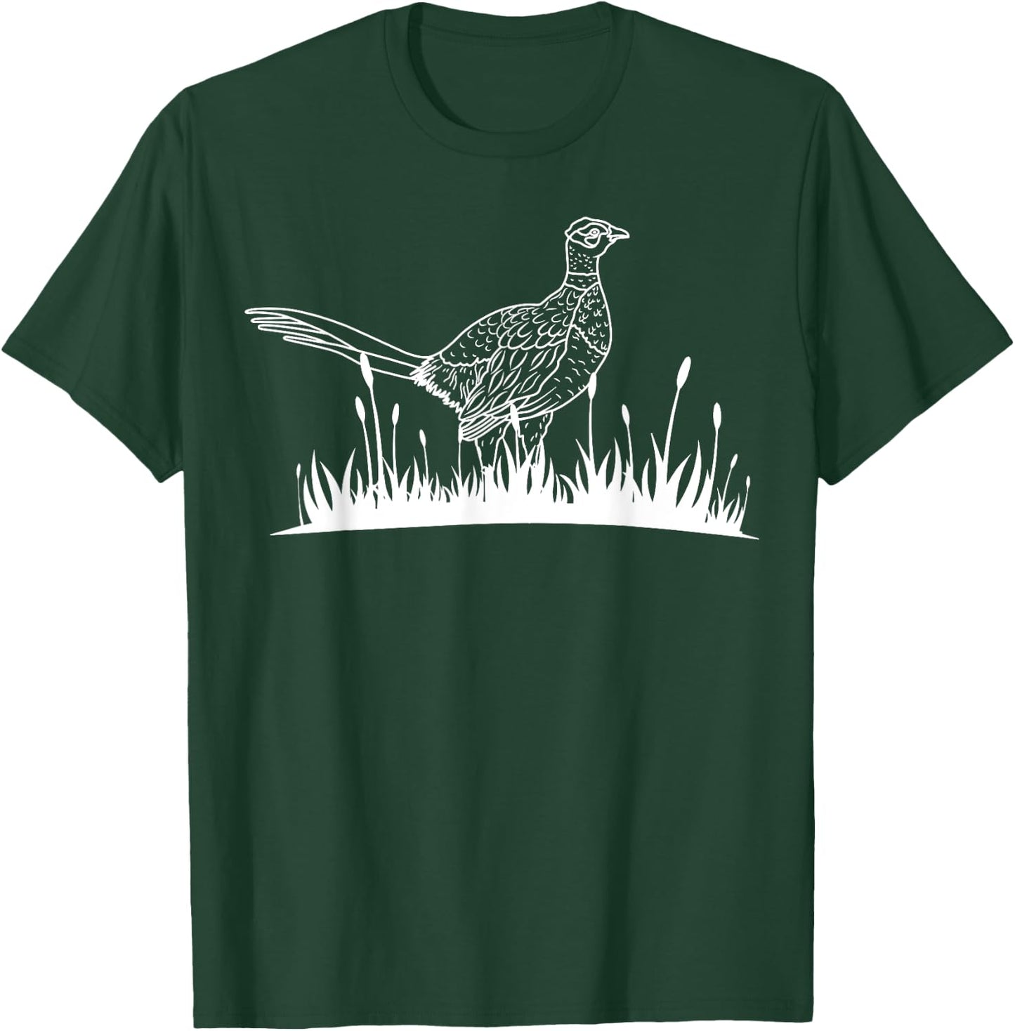 Pheasant Hunter Bird Dakota Hunting Upland T-Shirt - T-Shirt | Forest