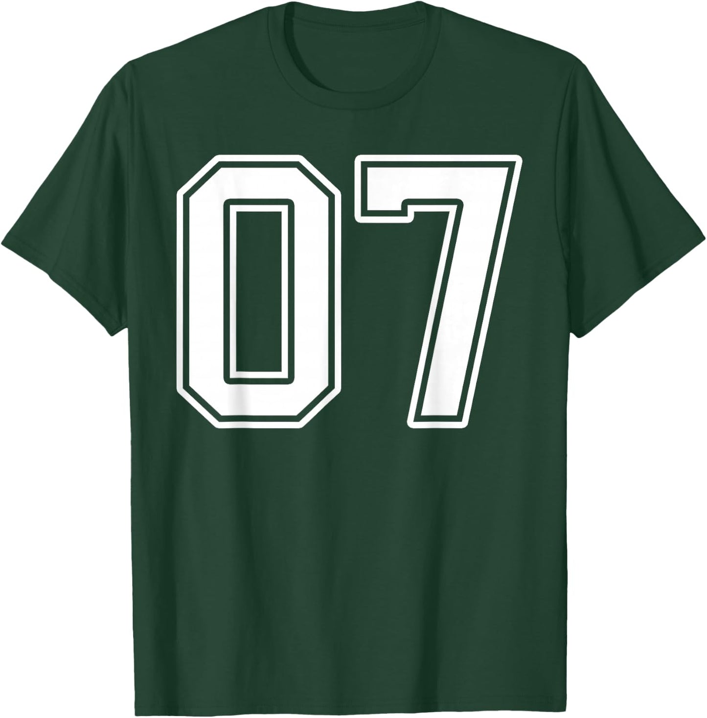 Number 7 Fan Player Jersey Style #07 Men Women Kids T-Shirt - T-Shirt | Forest
