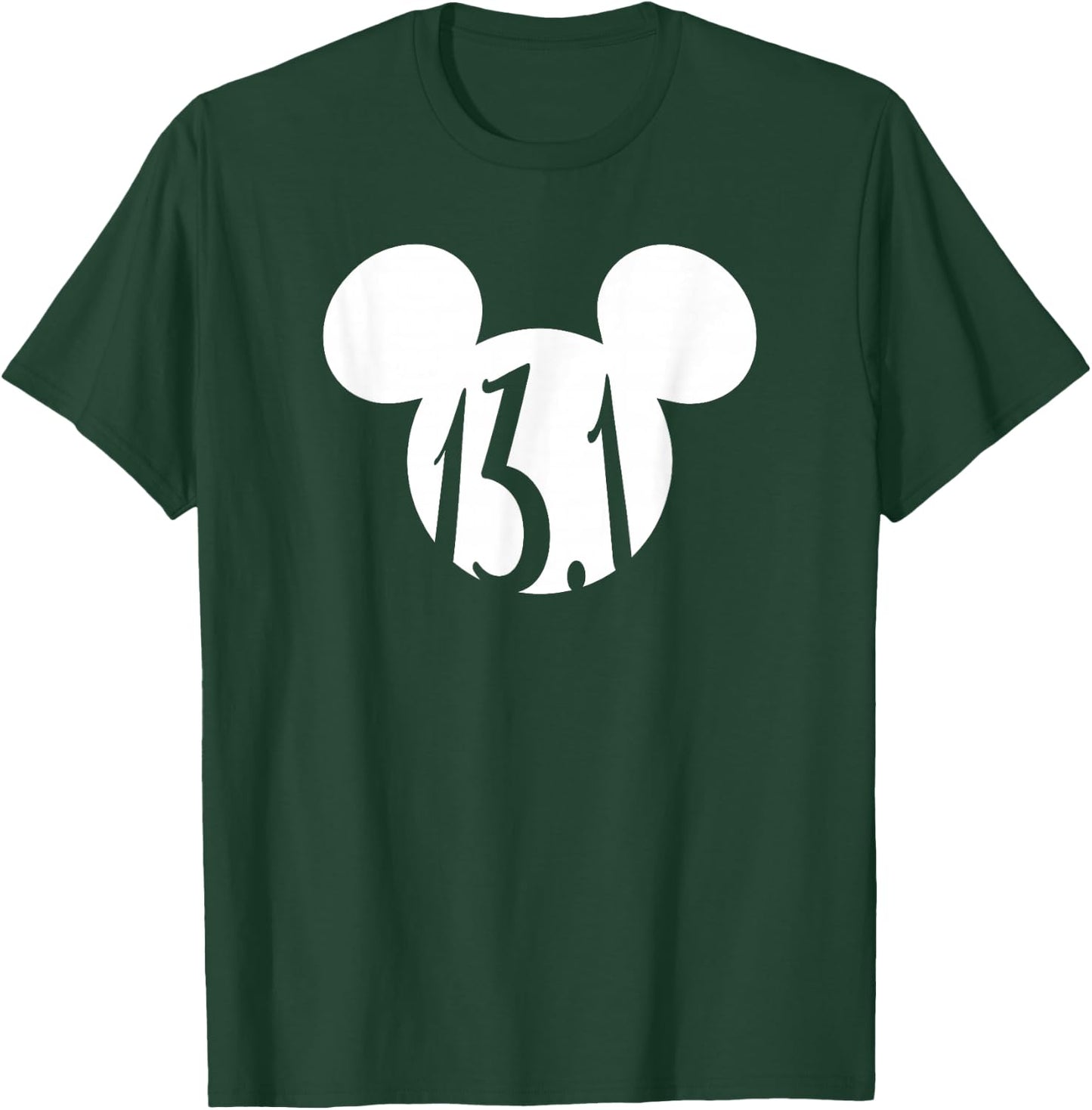 Disney Mickey Mouse Half Marathon 13.1 Fitness Runner T-Shirt - T-Shirt | Forest