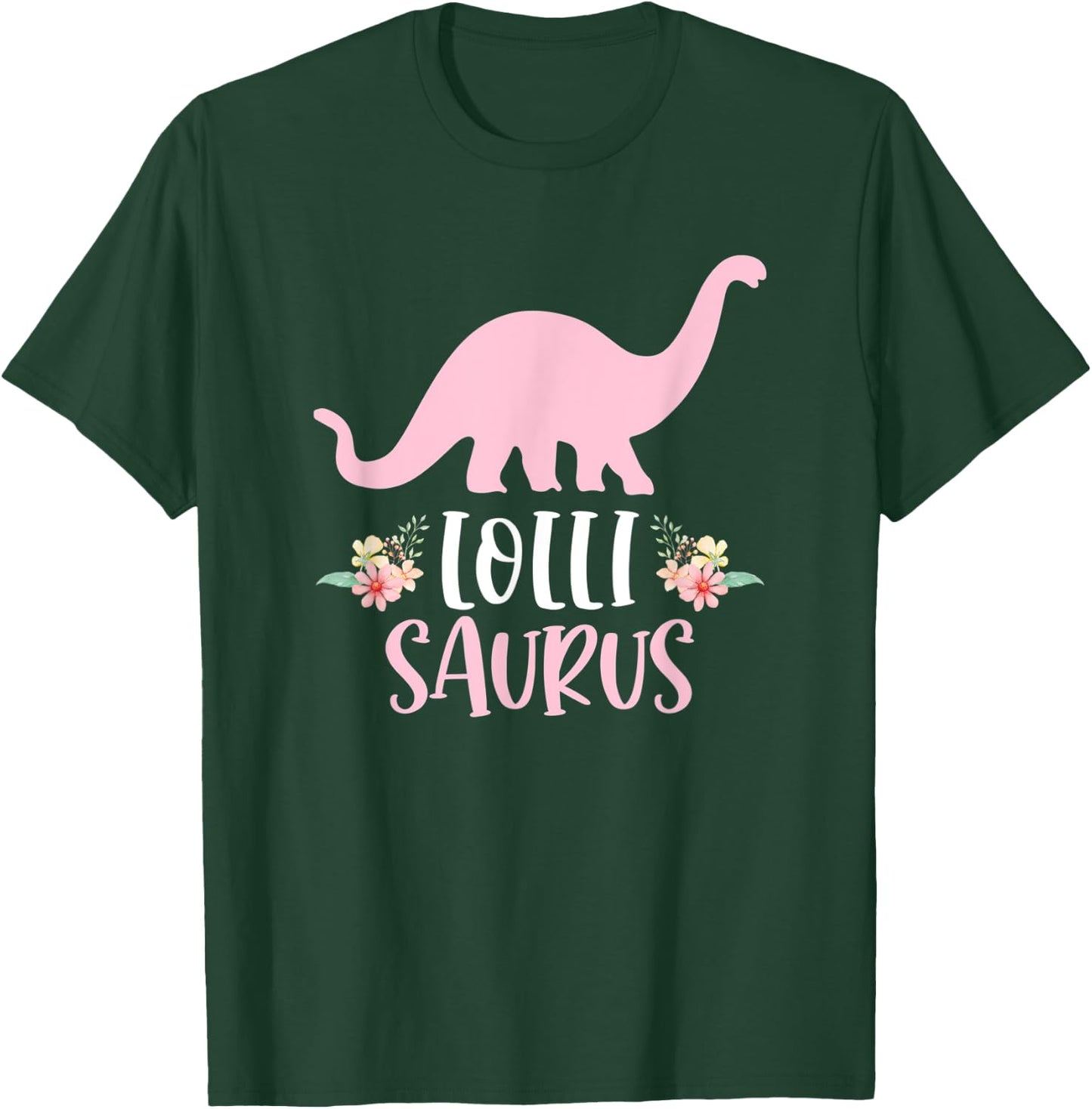 Lolli Saurus Grandma Mother's Day Thanksgiving Christmas T-Shirt - T-Shirt | Forest
