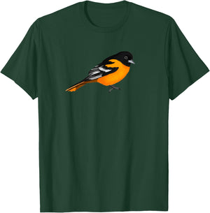 jz.birds Oriole Bird Birdlover Birdwatcher Ornithologist Biologist , Black T-Shirt - T-Shirt | Forest