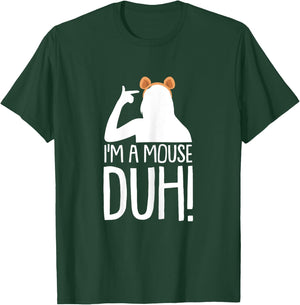 Im A Mouse Duh Lazy DIY Halloween Costume Funny Sarcastic T-Shirt - T-Shirt | Forest