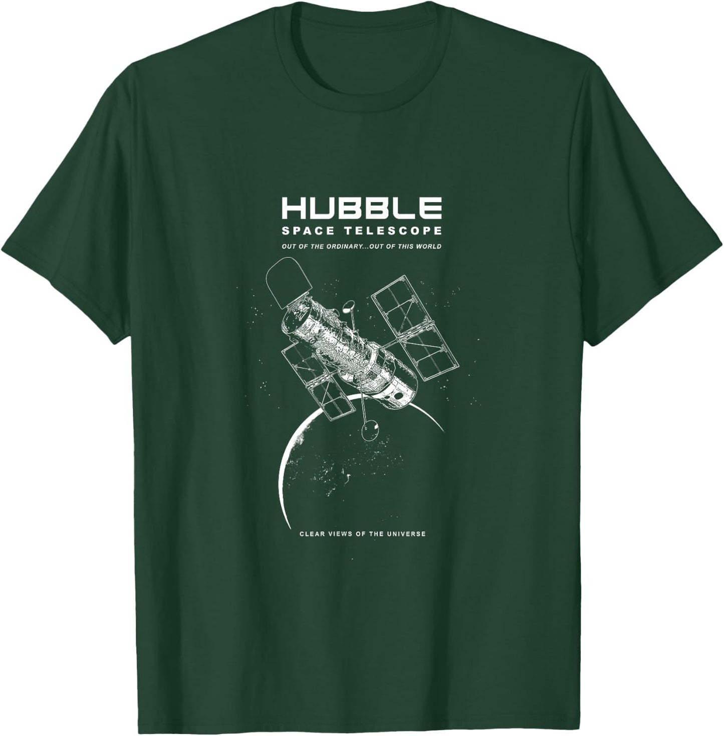 Hubble Space Telescope-Space Exploration-Astronomy T-Shirt - T-Shirt | Forest