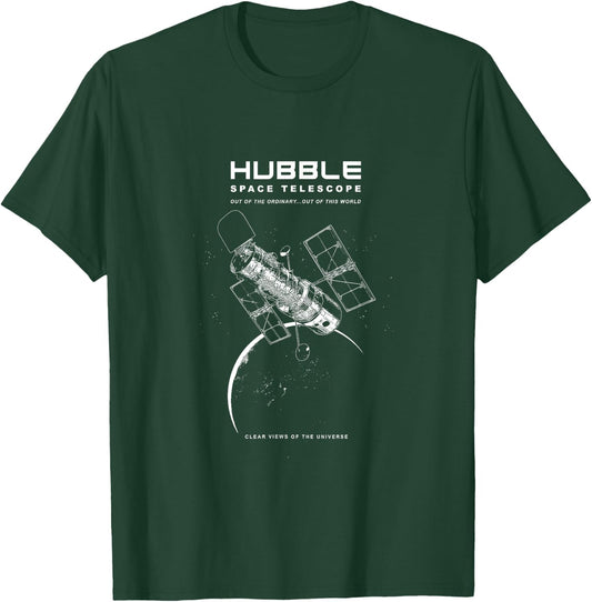 Hubble Space Telescope-Space Exploration-Astronomy T-Shirt - T-Shirt | Forest