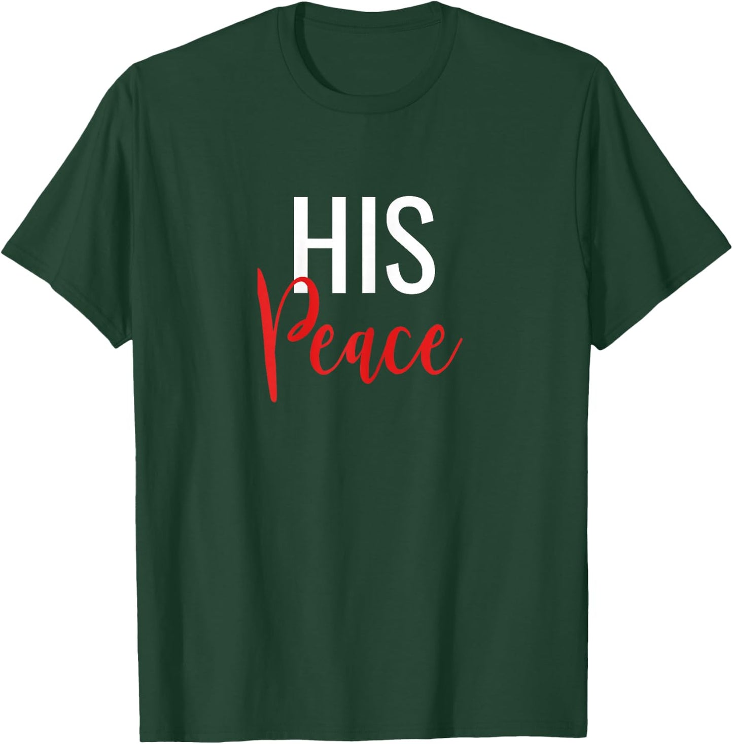 Her Rock His Peace Matching Couples T-Shirt - T-Shirt | Forest