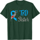 Type 1 Diabetes Sister Funny T1D Awareness T-Shirt - T-Shirt | Forest