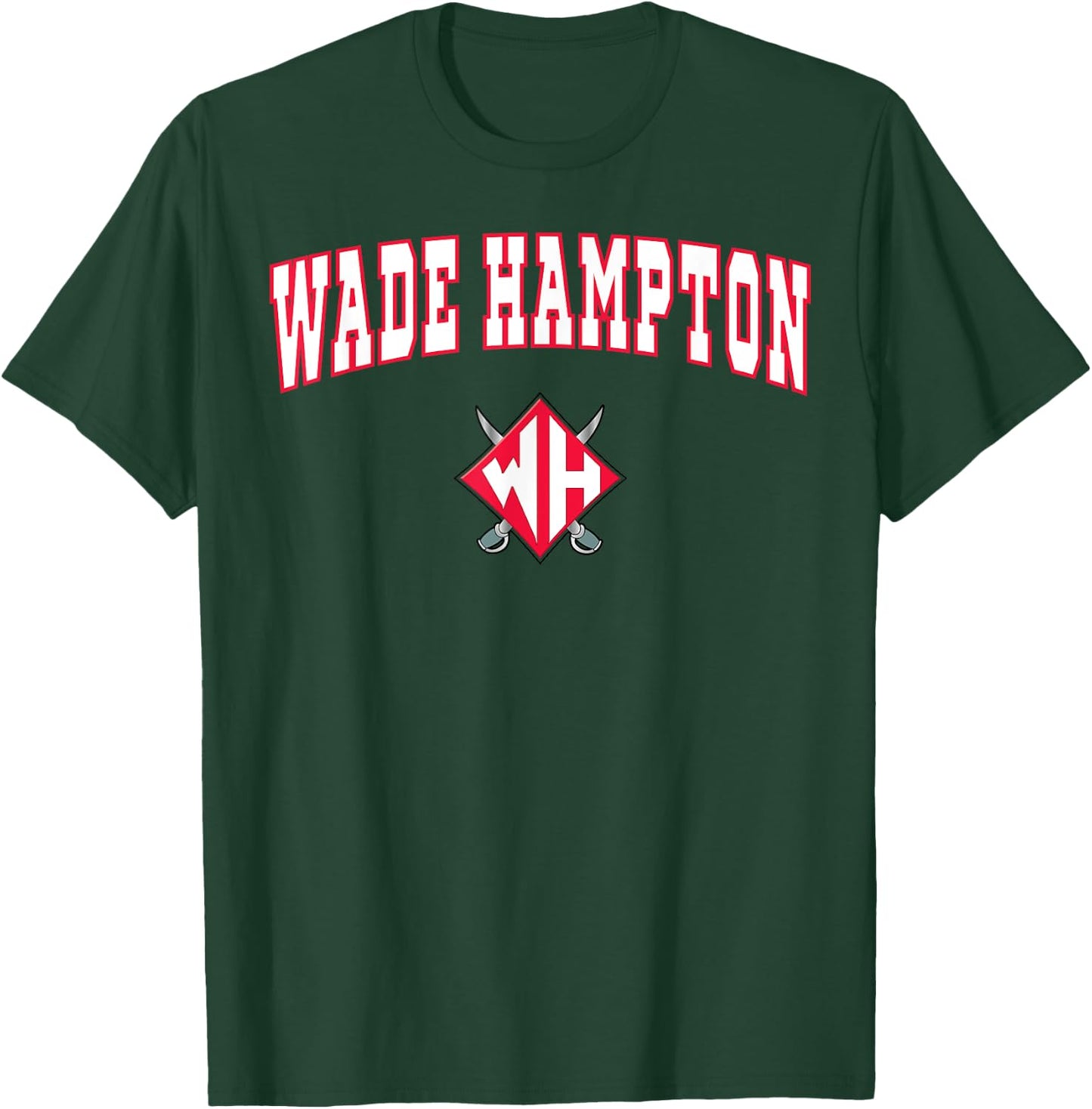 Wade Hampton High School Generals C2 T-Shirt - T-Shirt | Forest