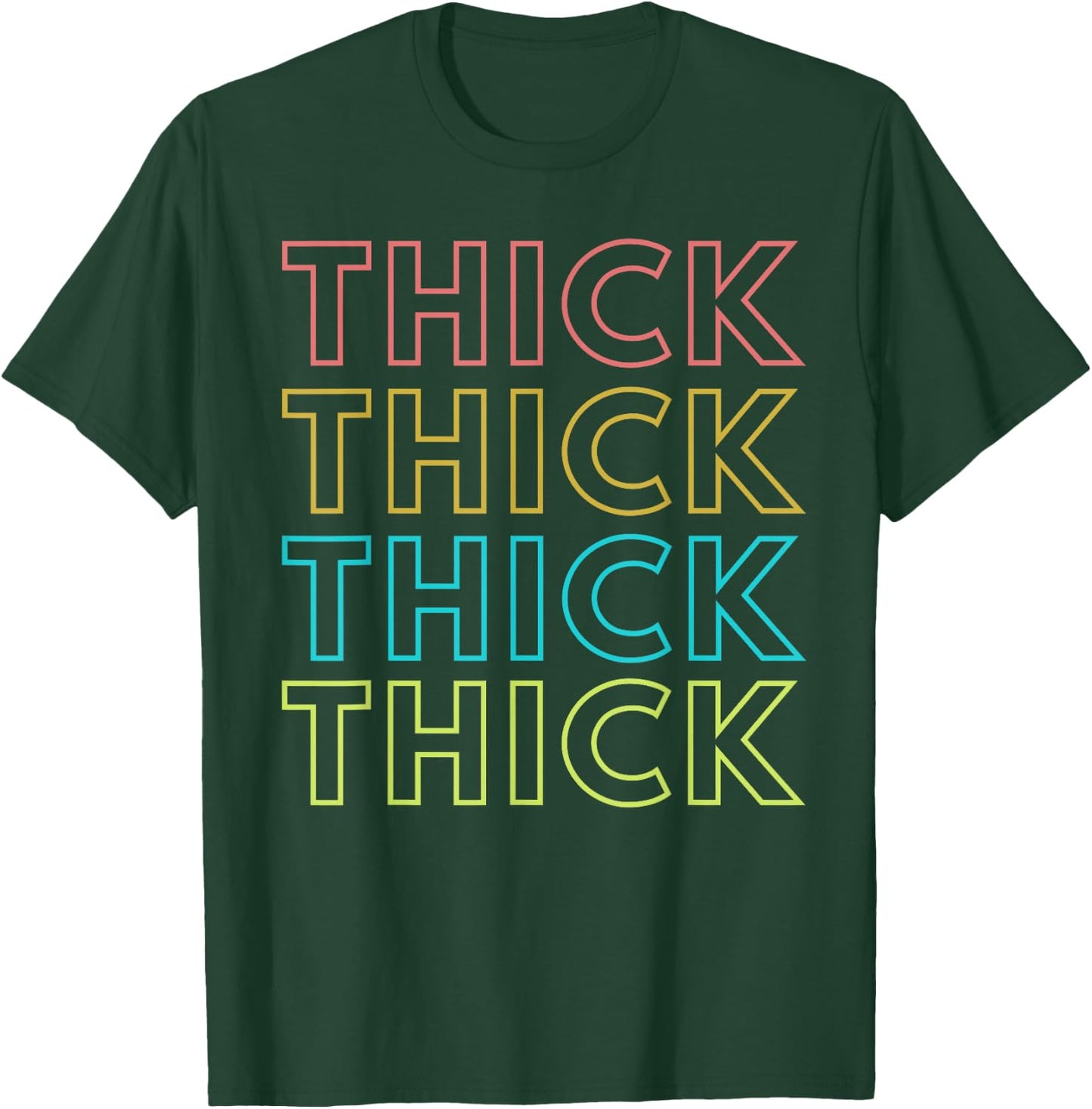 Thick Plus size women Funny Motivational Fitness Workout T-Shirt - T-Shirt | Forest