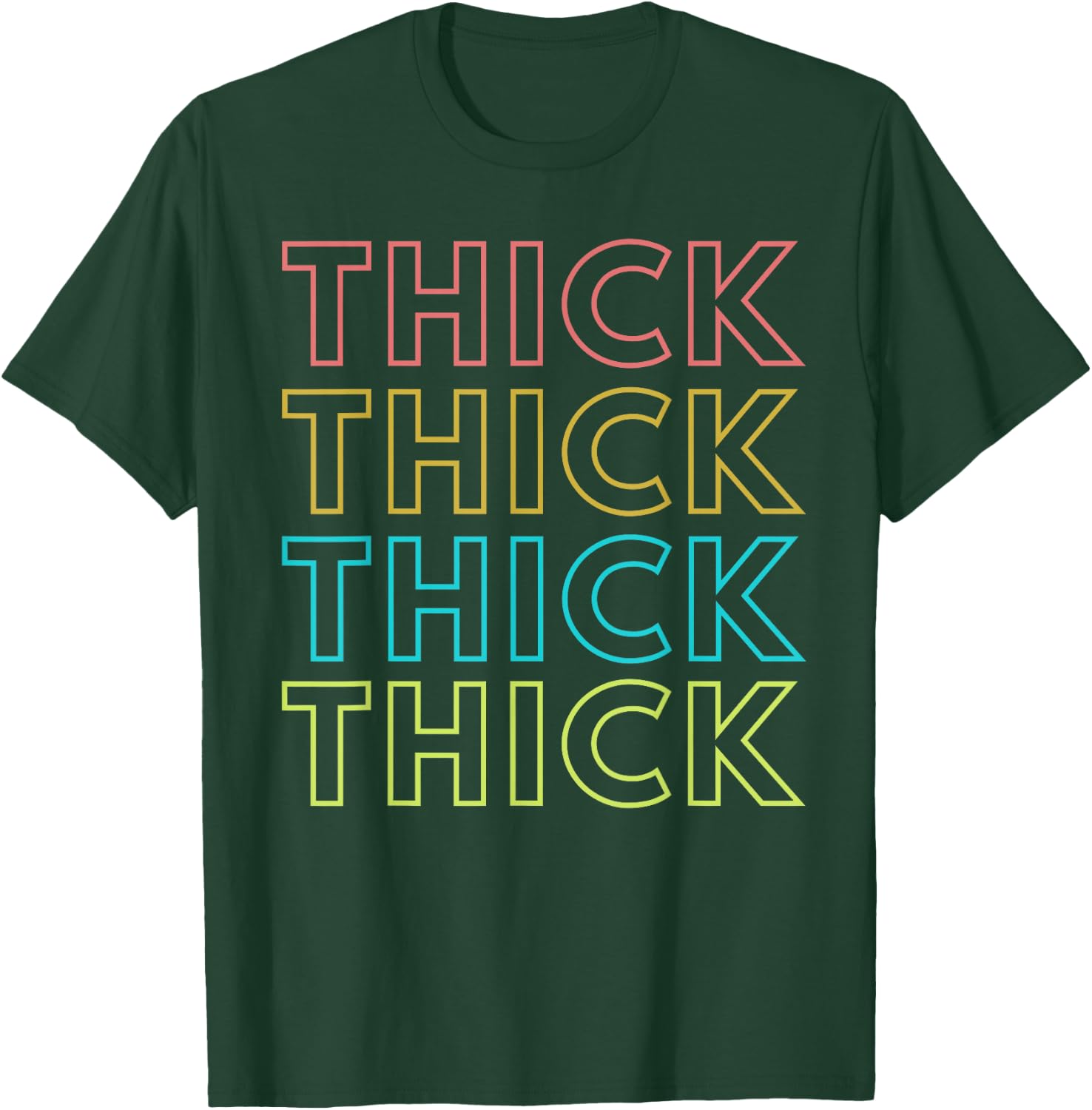 Thick Plus size women Funny Motivational Fitness Workout T-Shirt - T-Shirt | Forest