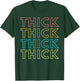 Thick Plus size women Funny Motivational Fitness Workout T-Shirt - T-Shirt | Forest