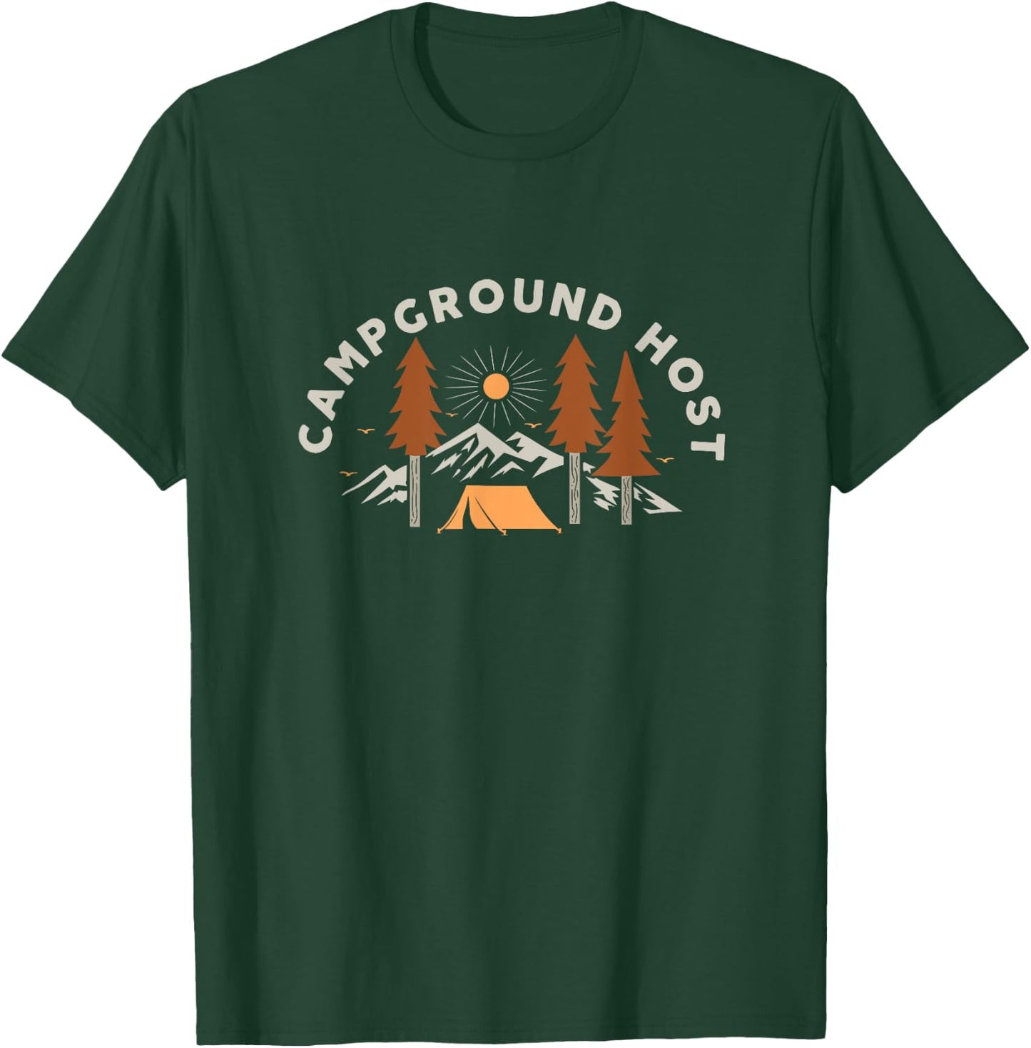 Campground Host Camping Artwork For A Camper T-Shirt - T-Shirt | Forest
