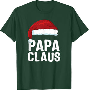 Papa Claus Santa Christmas Family Matching Pajamas T-Shirt - T-Shirt | Forest