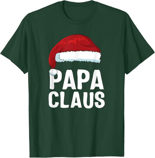 Papa Claus Santa Christmas Family Matching Pajamas T-Shirt - T-Shirt | Forest