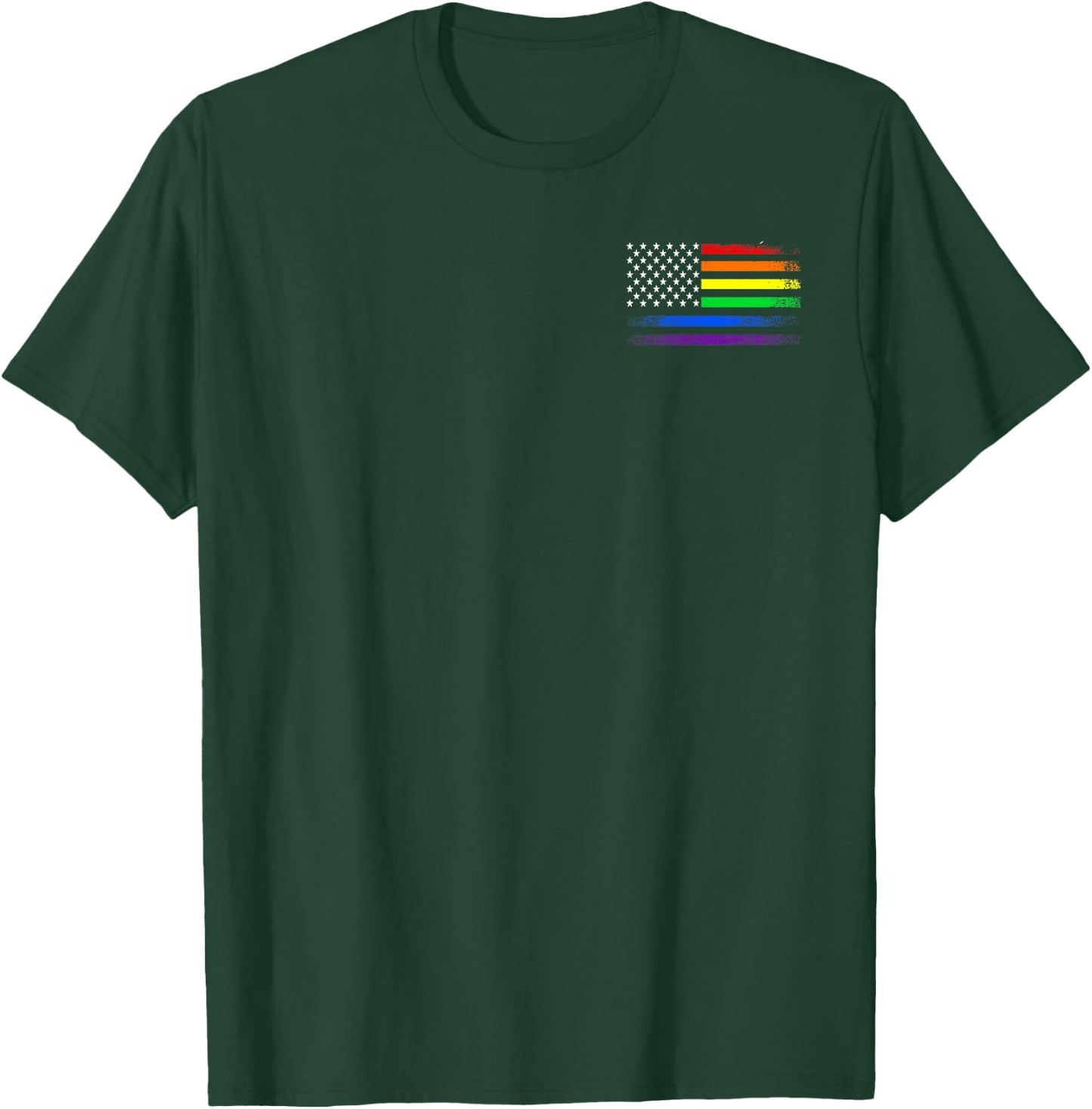2 Sided LGBTQ Pride Flag We The People 250 Years of No Kings T-Shirt - T-Shirt | Forest