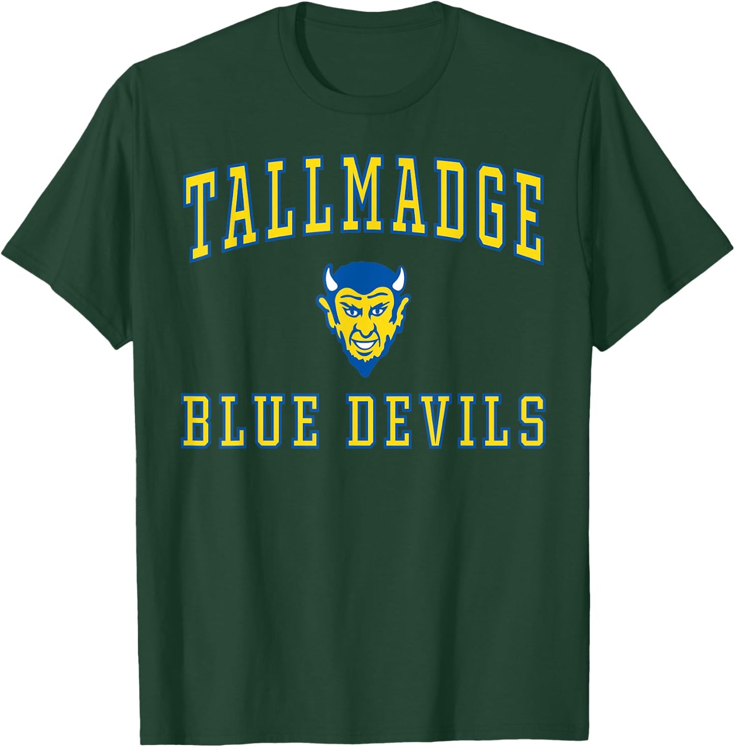 Tallmadge High School Blue Devils C1 T-Shirt - T-Shirt | Forest