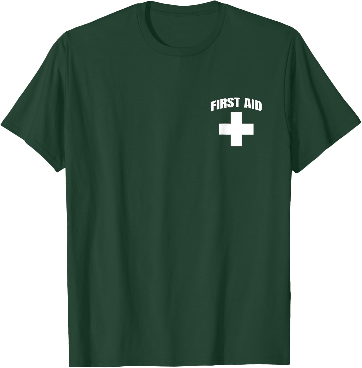 First Aid Cross for Emergency Staff, Events, Concerts, Crew T-Shirt - T-Shirt | Forest