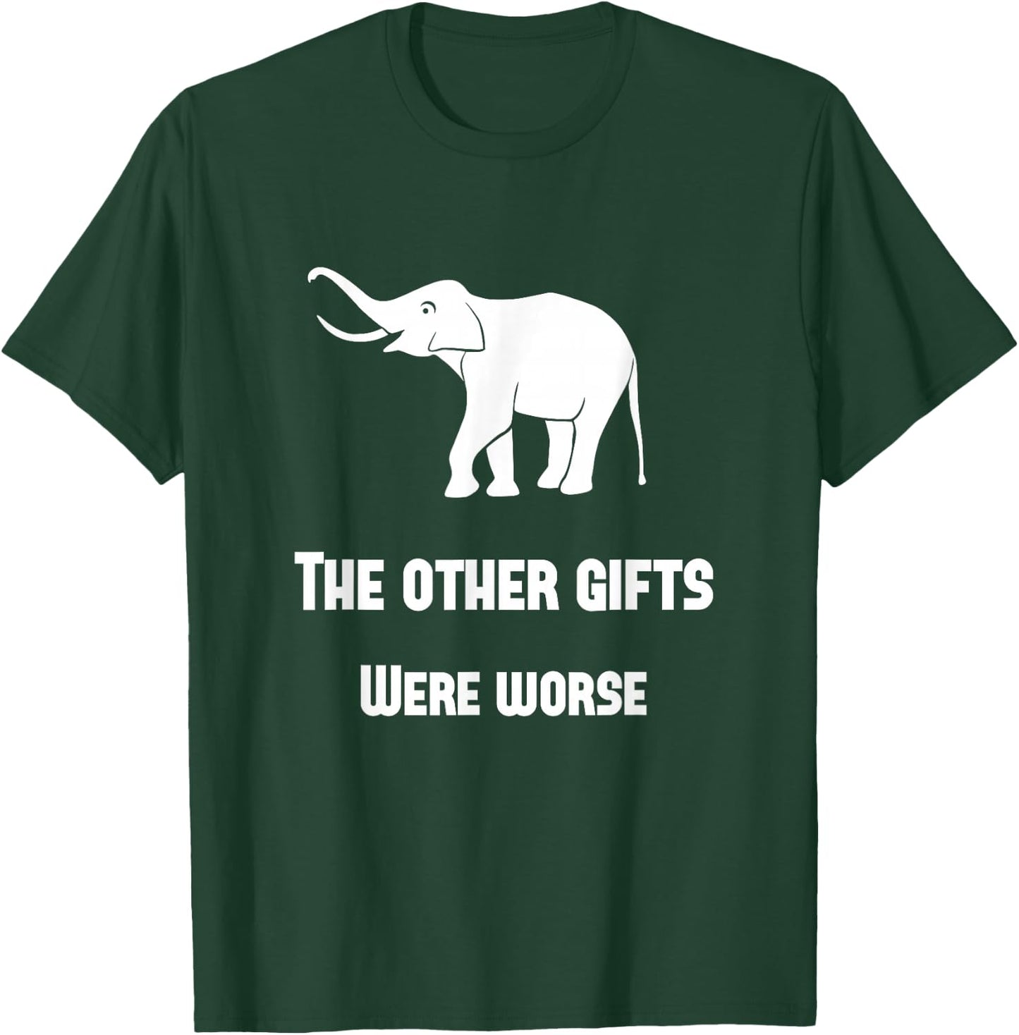 Funny White Elephant Gift Shirt T-Shirt - T-Shirt | Forest