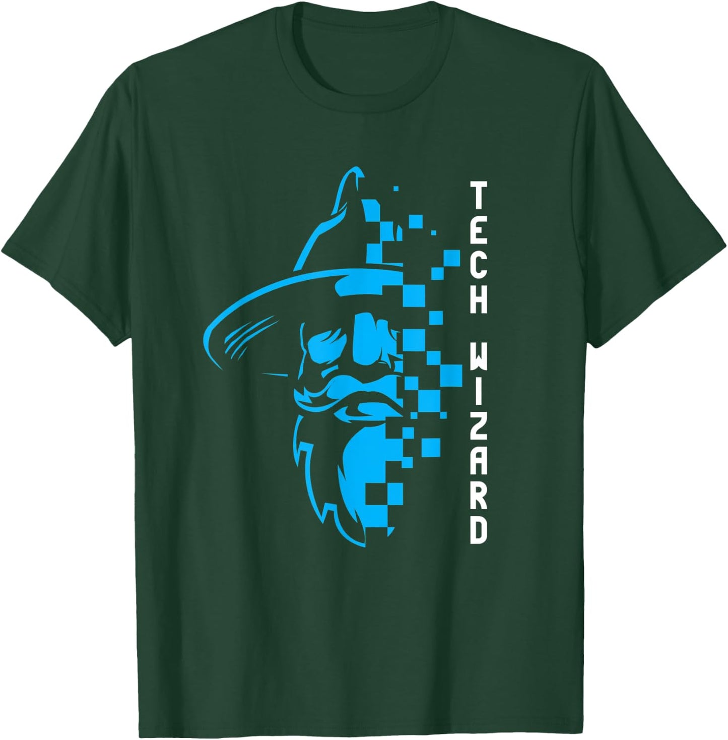 Tech Wizard Cool Technology I.T. Computer Whiz Techie Geek T-Shirt - T-Shirt | Forest