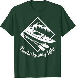 Pawtuckaway Lake Kayak Kayaking Boating Camping Rafting T-Shirt - T-Shirt | Forest