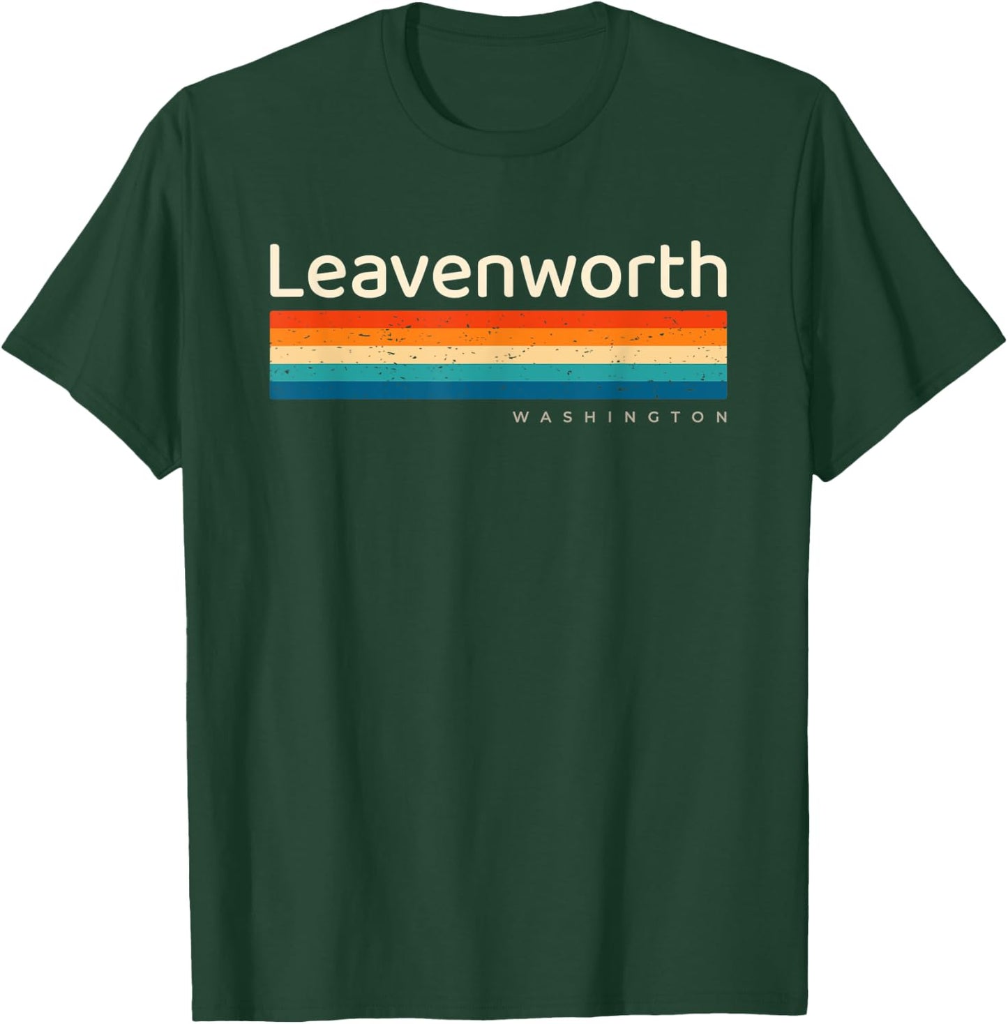 Leavenworth WA Washington Retro Design T-Shirt - T-Shirt | Forest