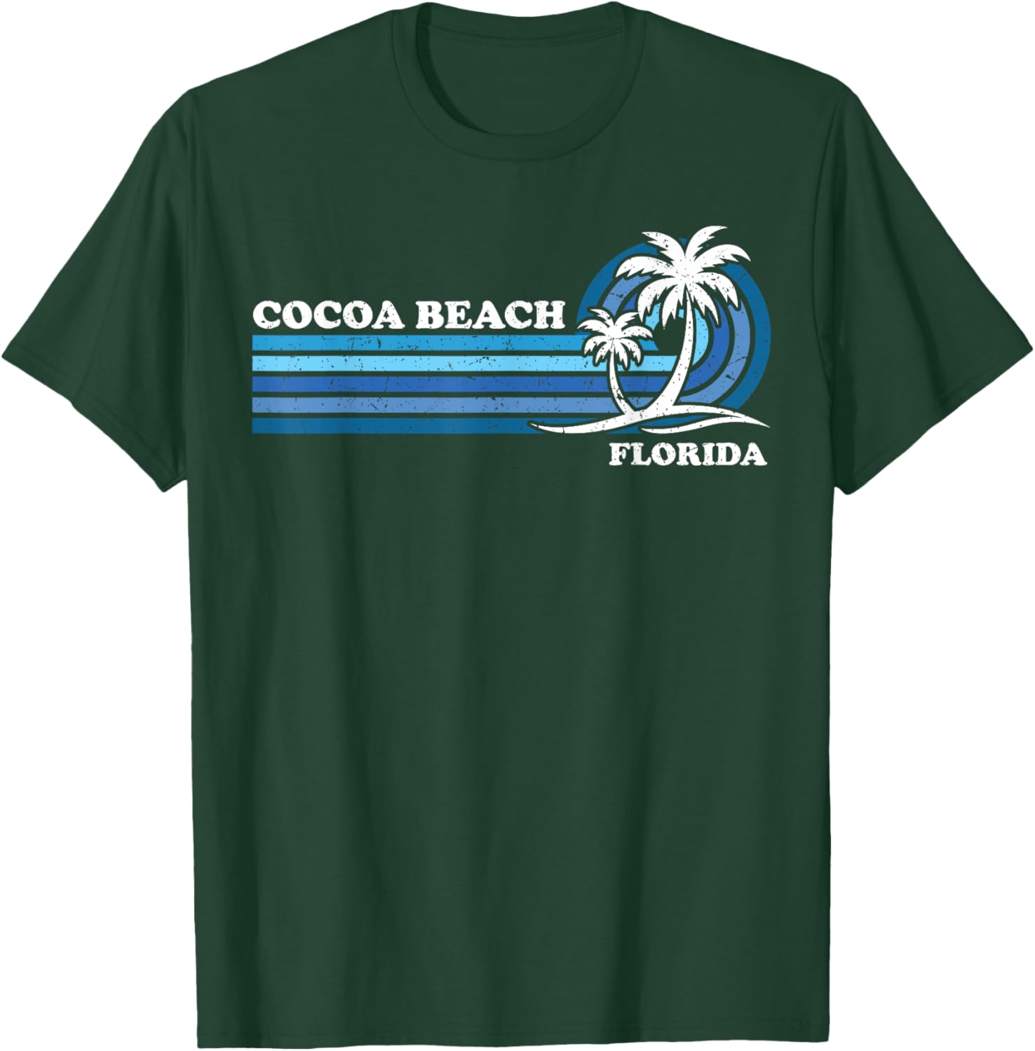 Retro Vintage Family Vacation Florida Cocoa Beach T-Shirt - T-Shirt | Forest
