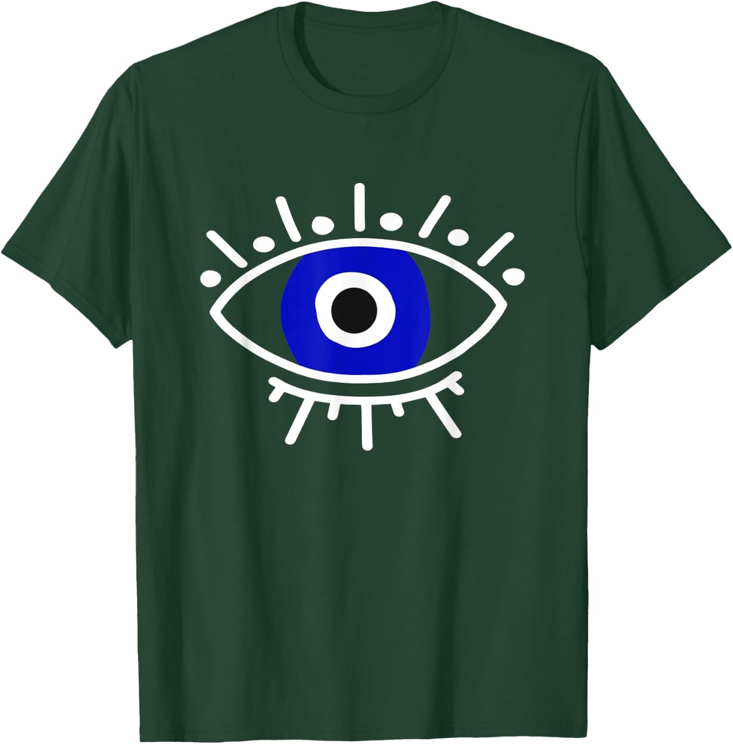 Evil Eye Curse Protection Hand of Hamsa Seeing Eyes Evil Eye T-Shirt - T-Shirt | Forest