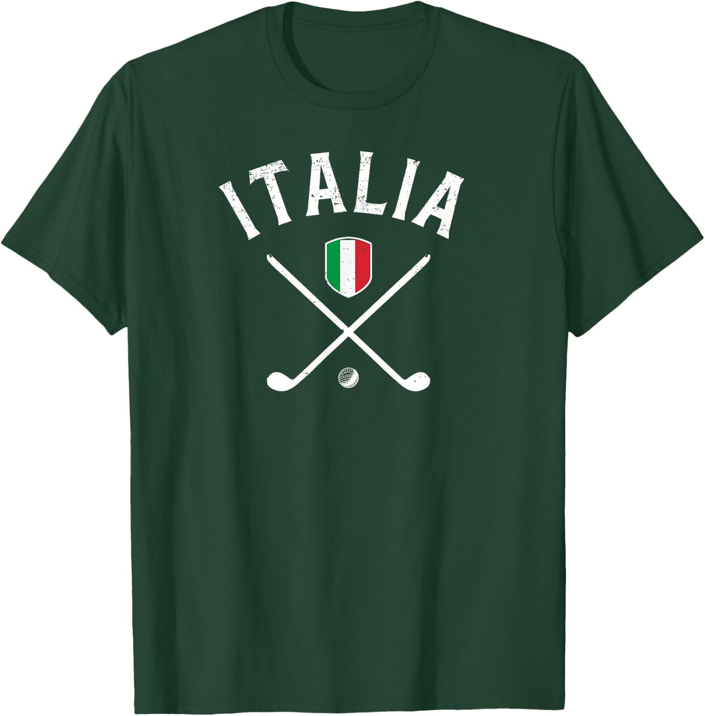 Italy Golf - Italian Flag Golf T-Shirt - T-Shirt | Forest