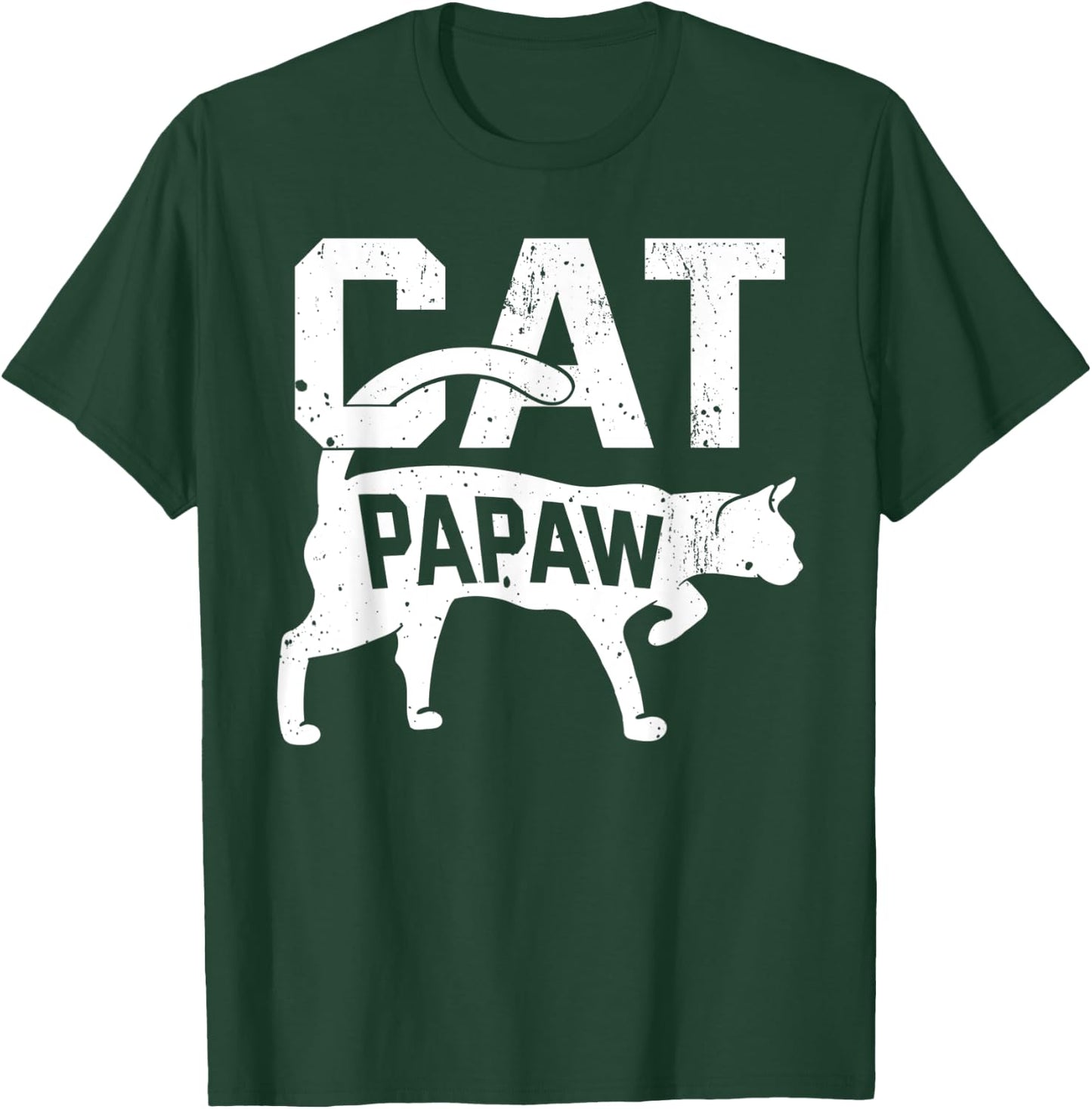 Cat Papaw Kitten Pet Owner Meow Father's Day T-Shirt - T-Shirt | Forest