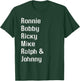 Ronnie Bobby Ricky Mike Ralph and Johnny Retro Vintage T-Shirt - T-Shirt | Forest