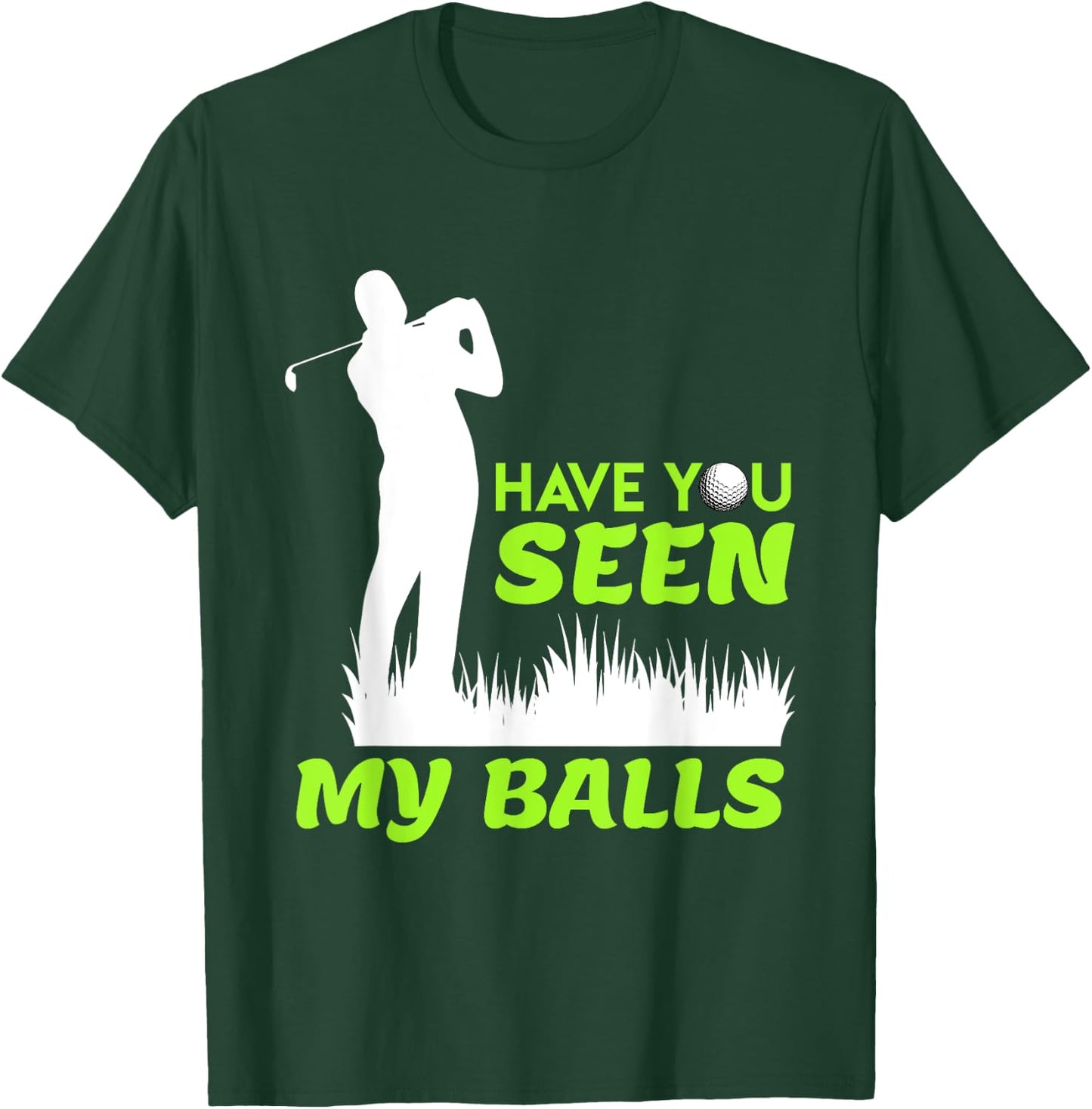 Golfer joke fun golf balls Platzreife Golf T-Shirt - T-Shirt | Forest