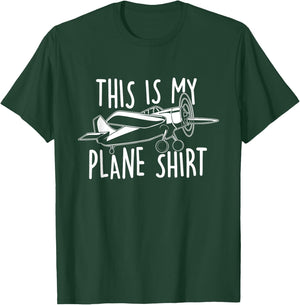 This Is My Plane Shirt - RC Airplane Pilot Remote Control T-Shirt - T-Shirt | Forest